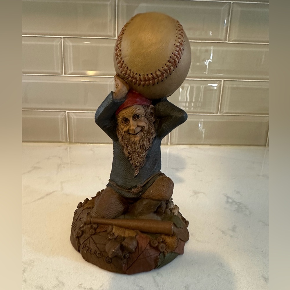 TOM CLARK GNOME "ATLAS" EDITION#23 BASEBALL ‎ & CAIRN STUDIO COA 1990